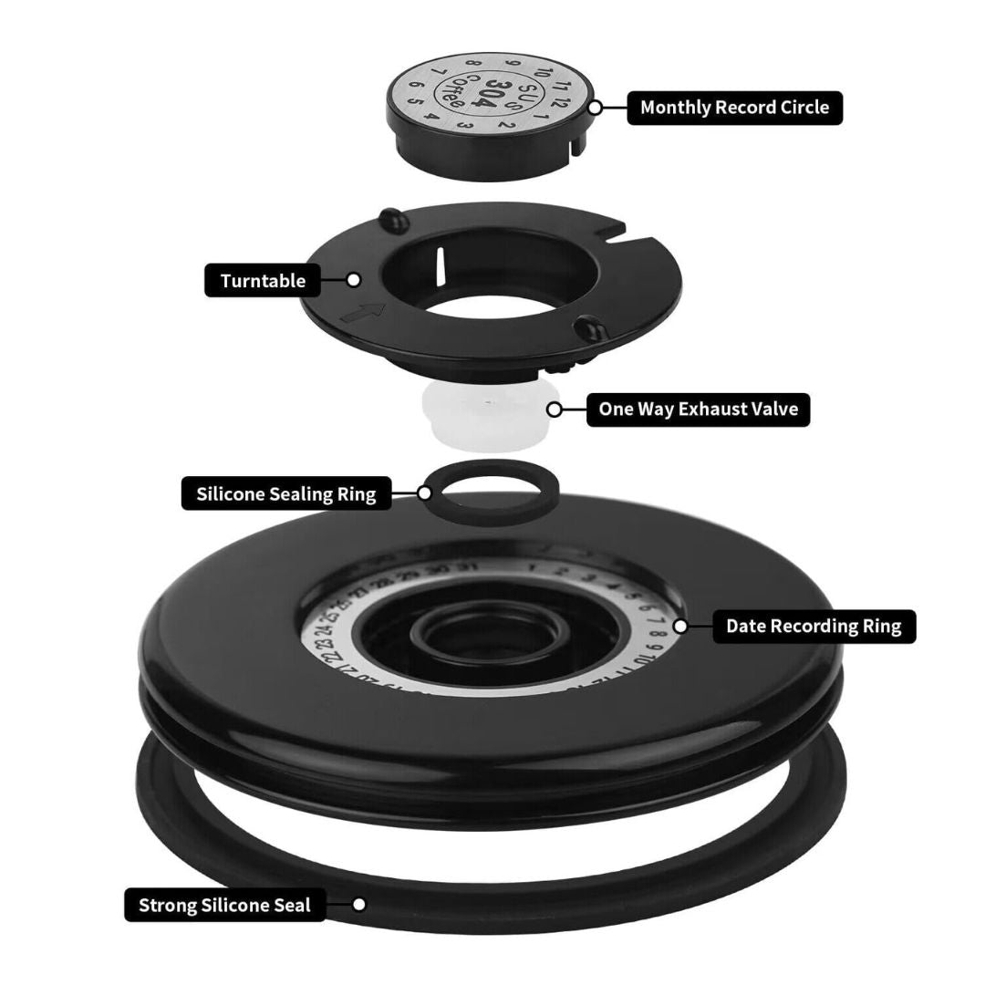 Airtight Coffee Canister with FreshLock Valve